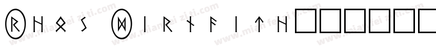 Rhos Dirnaith字体转换